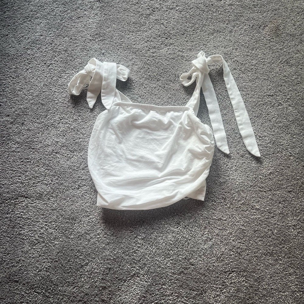 SHEIN White Camisole with Tie Straps